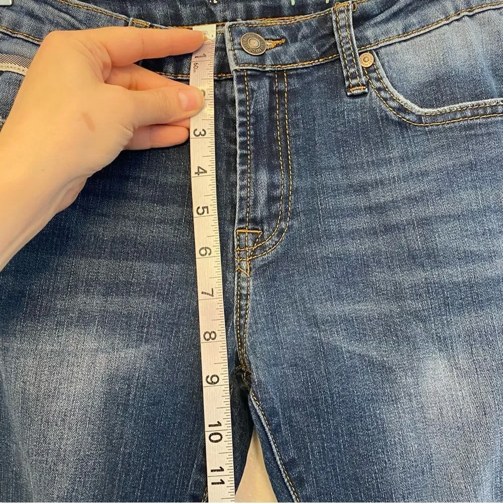 7 for All Mankind mid rise skinny medium wash girls teen jeans Paxtyn 14 - Picture 5 of 10